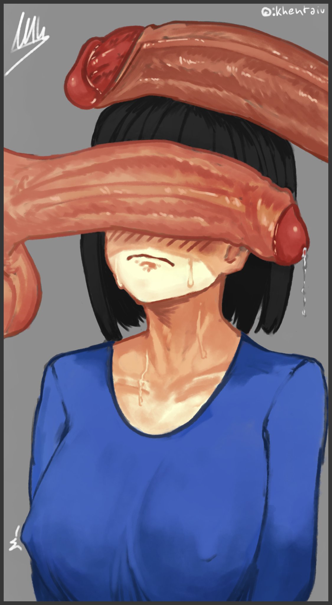 1girls, 2boys, blush, boruto: naruto next generations, can't see the haters, clothed female nude male, dark skin, dark-skinned male, female, foreskin, huge cock, hyuuga hinata, khentaiu, male, naruto, naruto (series), naruto shippuden, nipples visible through clothing, penis, penis awe, penis on head, surrounded by penises, sweat, these aren't my glasses, uncircumcised, uncut, uzumaki hinata