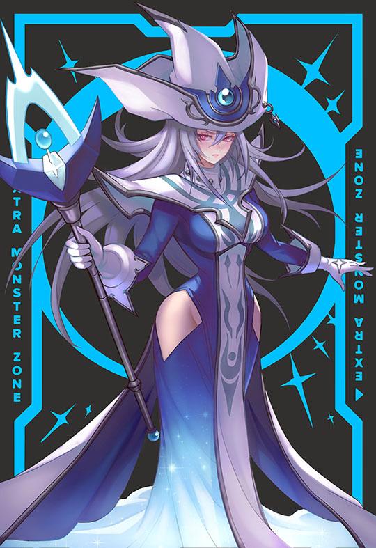 1girls amanda_lapalme big_ass big_breasts female huge_breasts large_ass large_breasts light-skinned_female light_skin monster_girl red_eyes scepter silent_magician silent_magician_lv8 thick_thighs tiny_waist white_hair wide_hips witch witch_hat yu-gi-oh! yu-gi-oh!_duel_monsters yu-gi-oh!_the_dark_side_of_dimensions