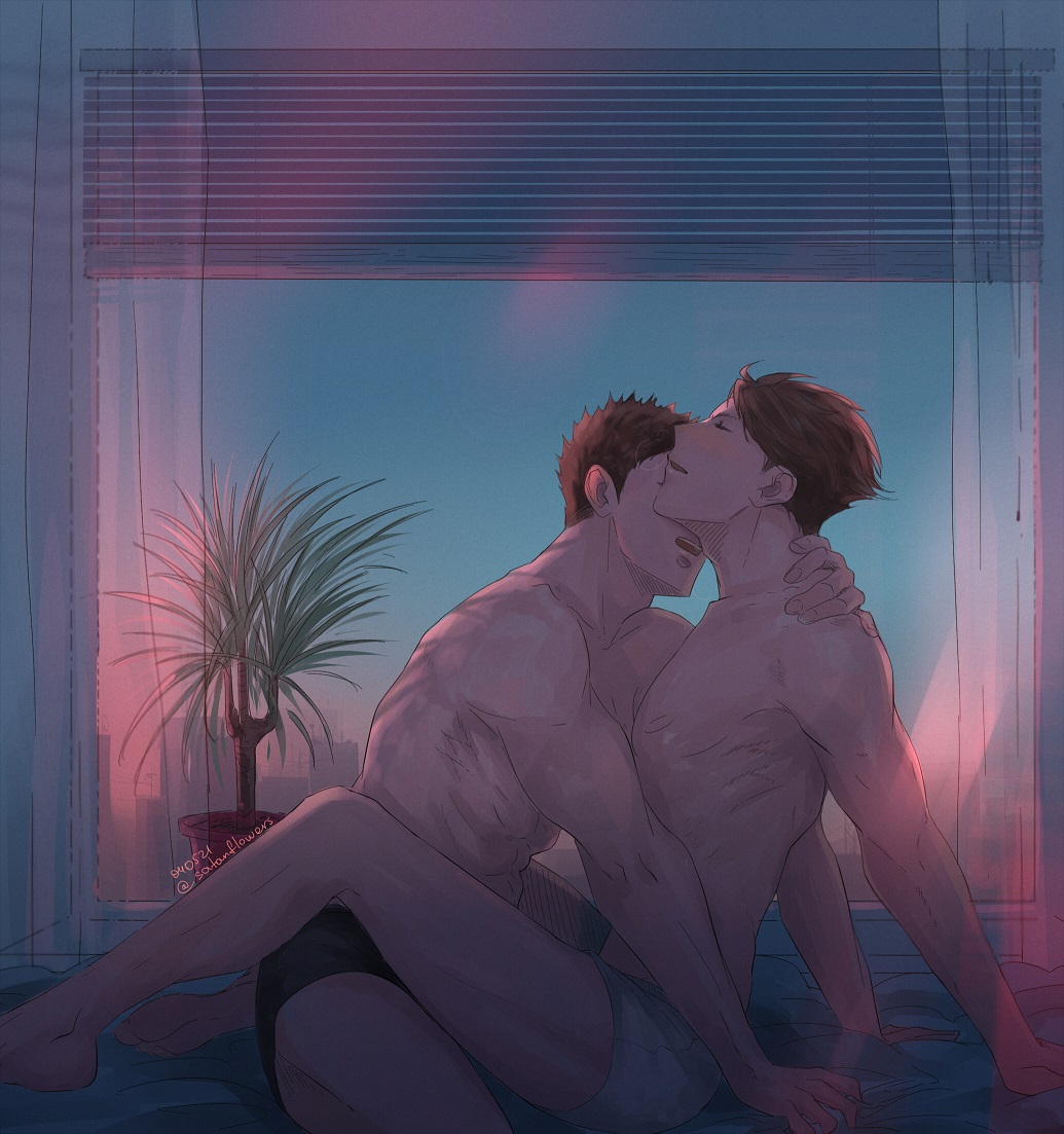 boxers, gay, haikyuu!!, iwaizumi hajime, male, male only, oikawa tooru (haikyuu!!), yaoi