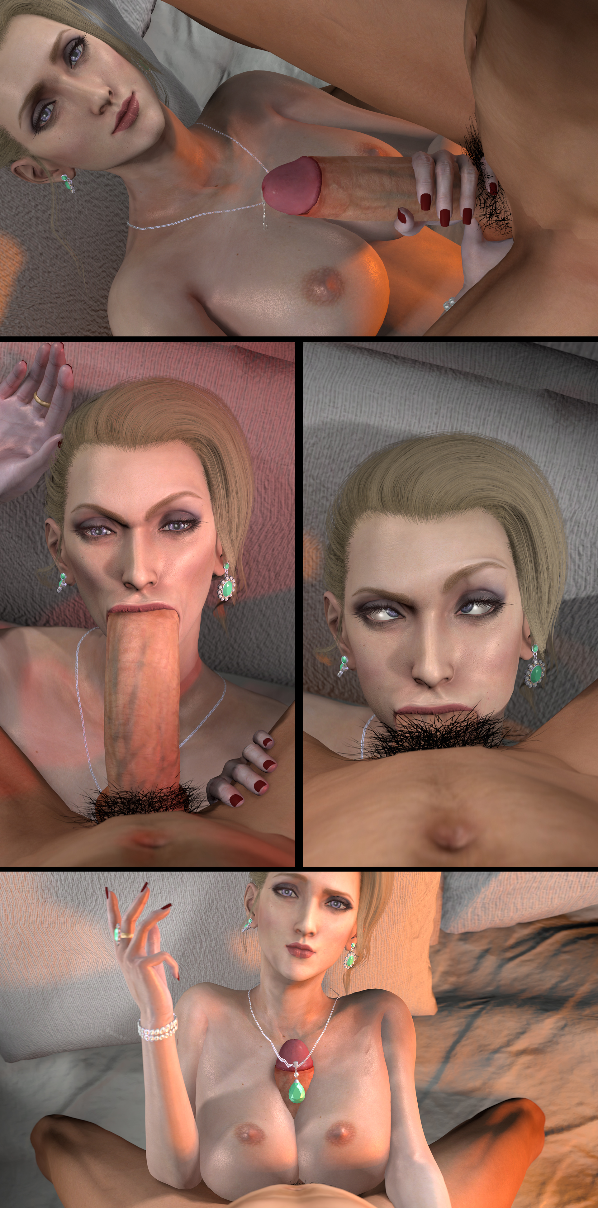 :>=, 1boy, 1girls, 3d, against bed, ahe gao, angry dragon, balls, balls fondling, bed, between breasts, blonde female, blonde hair, blowjob, blue eyes, bracelet, breasts, close-up, comic, cross-eyed, deepthroat, deepthroat smile, earrings, edit, elegant, erect penis, eye contact, eyelashes, eyes rolling back, eyeshadow, face focus, fellatio, female, final fantasy, final fantasy vii, final fantasy vii remake, fucked silly, gag, gagging, happy, holding balls, holding penis, imminent deepthroat, jewelry, light skin, light-skinned female, light-skinned male, lipstick, long penis, looking at viewer, male, male pov, male pubic hair, milf, narrowed eyes, naughty, naughty face, necklace, necklace between breasts, nude, nude female, nude male, on bed, oral, paizuri, pale skin, pale-skinned female, partial male, penis, pleasure face, pov, pov eye contact, precum, precum drip, precum string, pubic hair, ring, rolling eyes, scarlet (ffvii), seductive eyes, seductive mouth, stephanie23, straight, tied hair, titjob