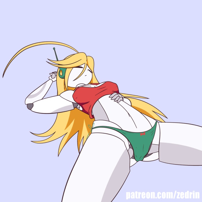 android canon_panties cave_story curly's_panties curly_brace panties robot robot_girl sleeping zedrin