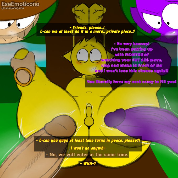 1femboy, 2boys, big ass, big ass (male), big butt, big penis, durple (sprunki), eseemoticono, gay, imminent sex, simon (sprunki), sprunki, tunner (sprunki)