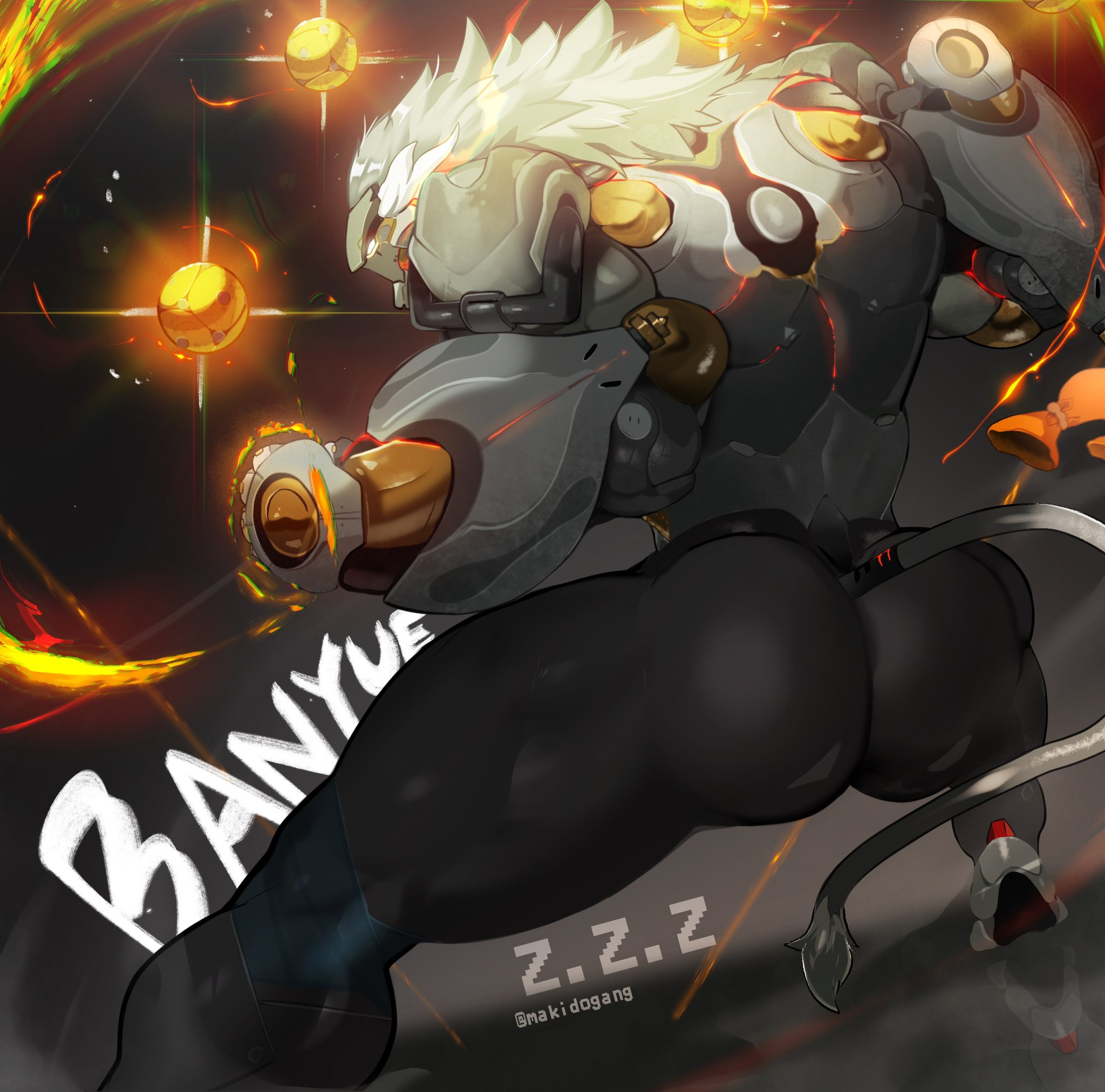 1boy, ass, ass focus, banyue (zenless zone zero), baoding balls, bara, big ass, big butt, bubble ass, bubble butt, butt, dat ass, dat butt, fat ass, fat butt, furry, gay, huge ass, huge butt, large ass, large butt, magangz, makidogang, male, male focus, male only, muscles, muscular, muscular body, muscular male, nude, round ass, round butt, solo, solo focus, solo male, tail, thick ass, thick butt, zenless zone zero