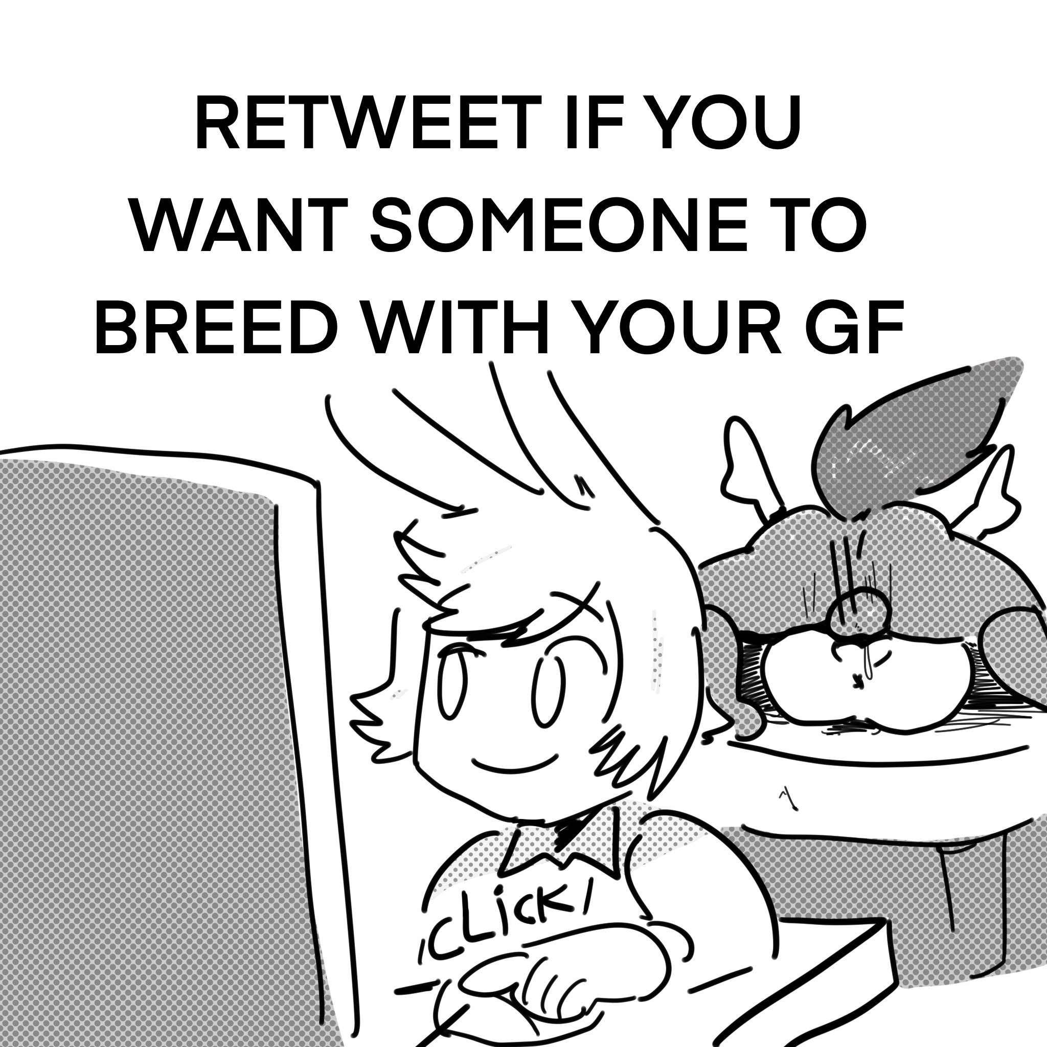 1girls, 2boys, anus, balls, bunny boy, bunny ears, computer, cuckold, dark skin, dark-skinned male, english text, female, forced, hi res, kiba (wolfgang bang), male, mating press, monochrome, netorare, ntr, straight, sunny (wolfgang bang), text, tommy (wolfgang bang), wolf boy, wolf tail, wolfgang bang, year request