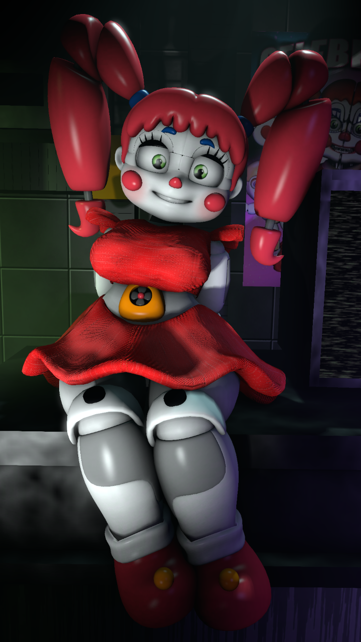 3d baby_(fnafsl) circus_baby circus_baby_(fnaf) circus_booby five_nights_at_freddy's rktzxq robot robot_girl robot_humanoid sister_location sitting sitting_down solo