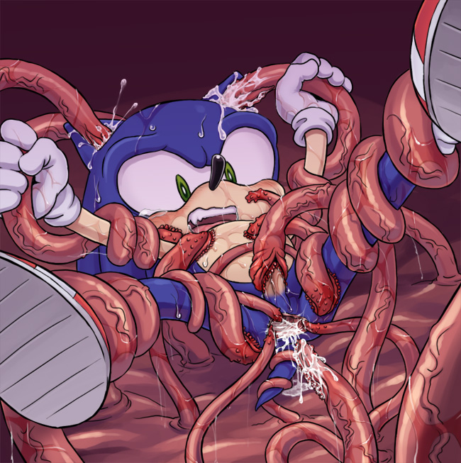 anthro cum exposed_torso footwear fur handwear hedgehog humanoid insertion karlo male male_only mammal nude rodent sonic_(series) sonic_the_hedgehog tagme tentacle tentacle_on_male