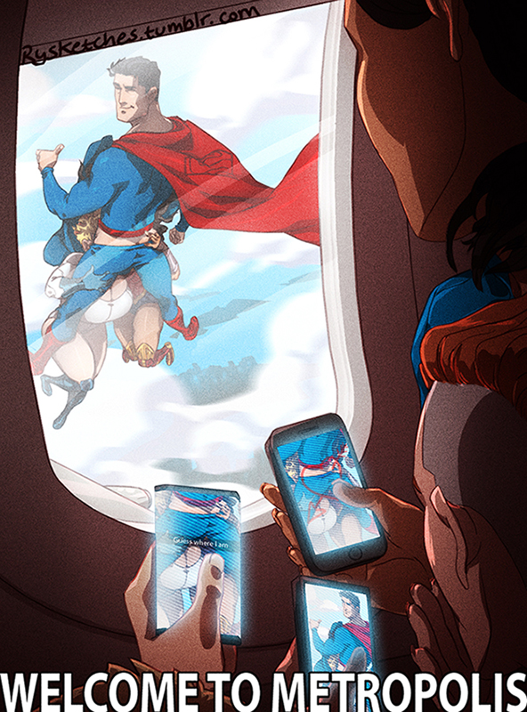 airplane ambiguous_oral big_breasts blonde_hair blowjob cellphone clark_kent clothed_sex dc dc_comics exhibitionism fellatio incest kal-el kara_zor-l karen_starr kryptonian male/female mile_high_club oral plane power_girl rysketches straight superhero superheroine superman superman_(series) thumbs_up