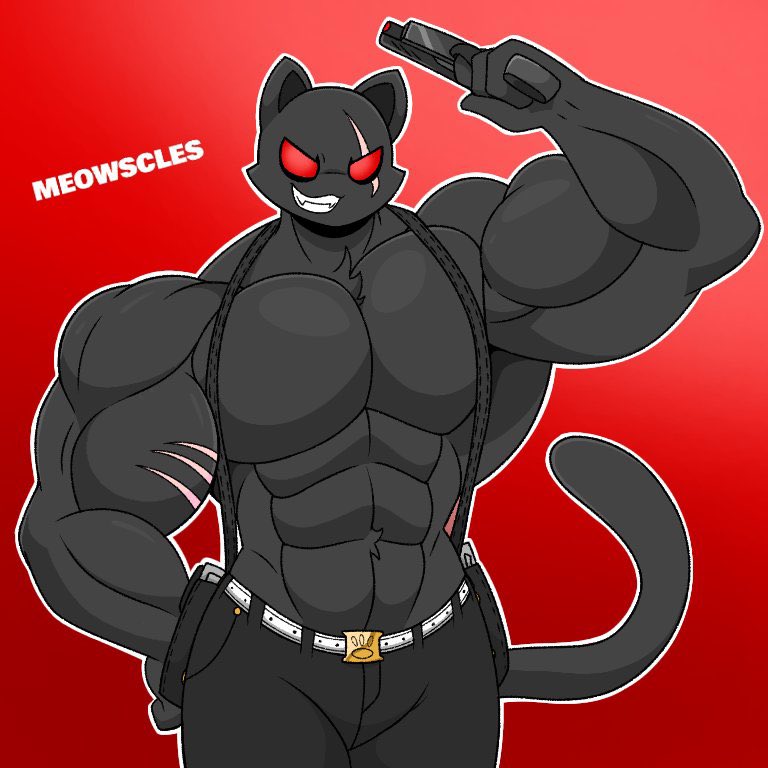 1boy anthro epic_games feline fortnite fortnite:_battle_royale male_only meowscles_(fortnite) muscular_male omegabrawl shadow_meowscles_(fortnite) tagme