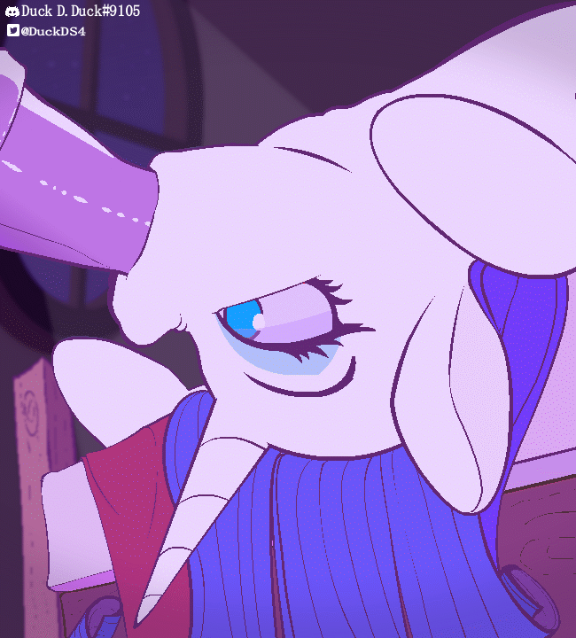 animated, blowjob, deepthroat, duckds4, fellatio, fellatio from feral, female, feral, my little pony, oral, rarity (mlp)