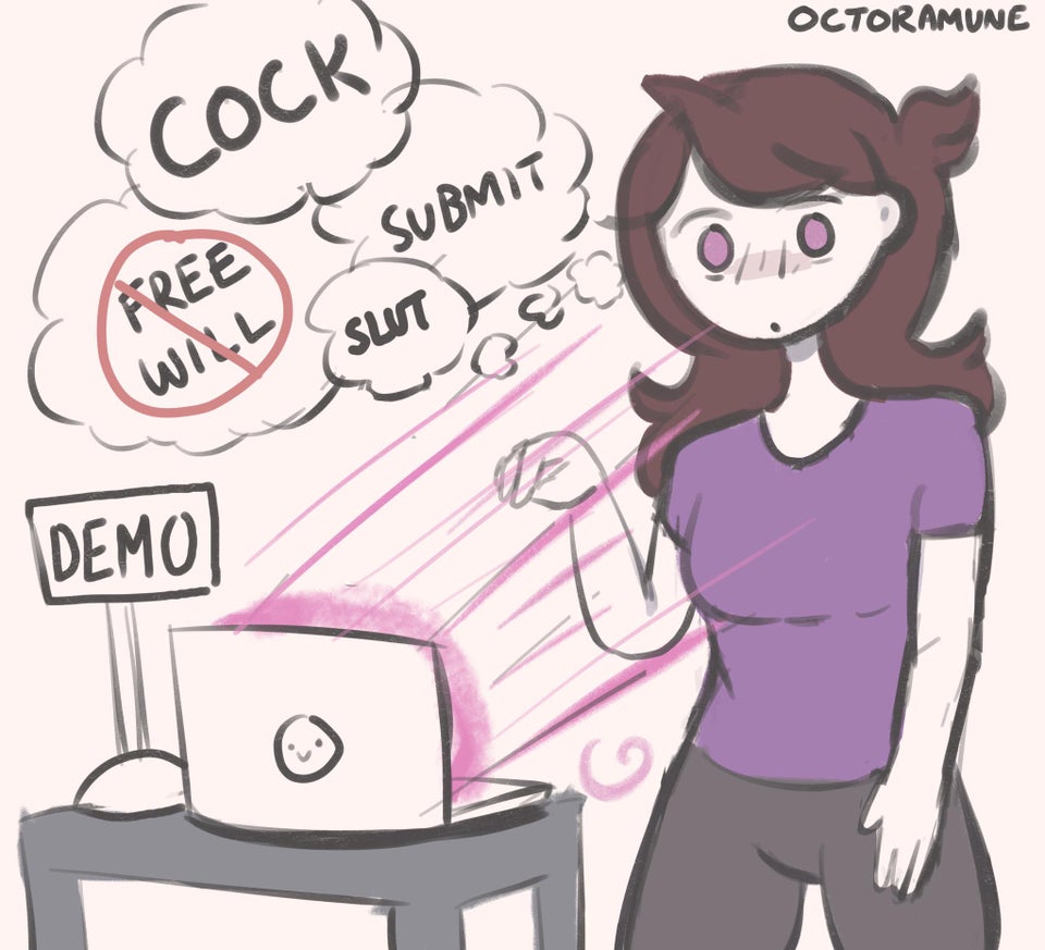 1girls, brainwashing, brown hair, comic, female, hypnosis, jaiden, jaiden animations, jaidenanimations, mind break, mind control, mob face, octoramune, sequence, youtube, youtuber