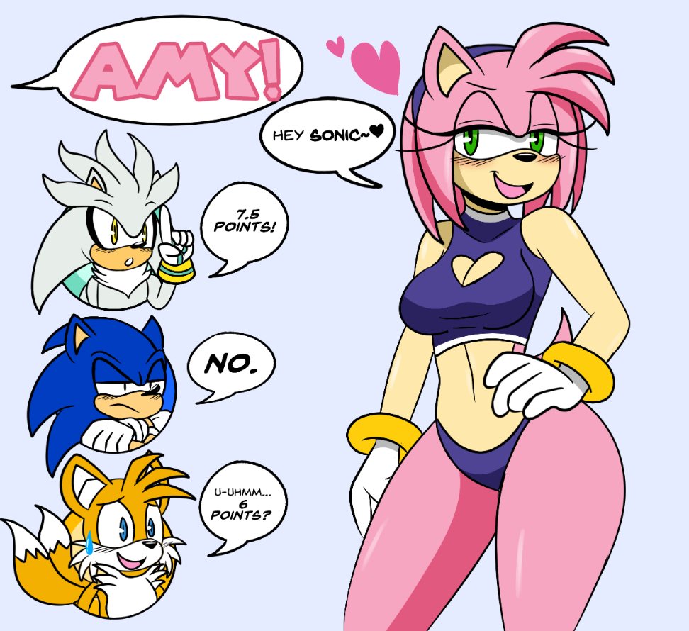 3boys amy_rose darkwolfhybrid miles_prower silver_the_hedgehog sonic_(series) sonic_the_hedgehog swimsuit tails