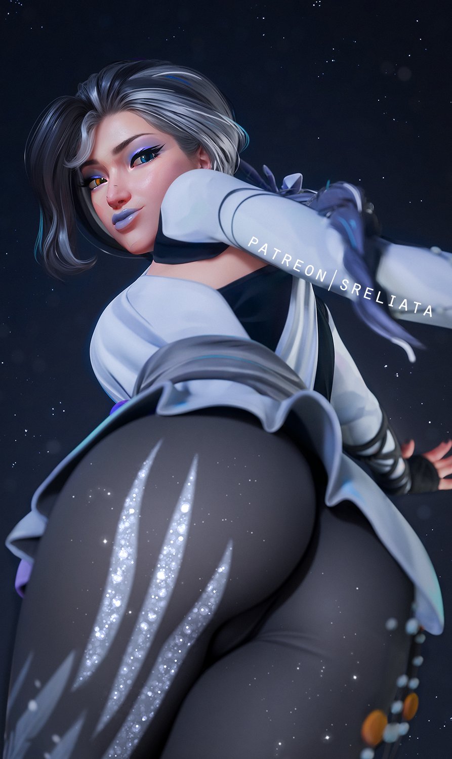 3d, ass, ass focus, big ass, cameltoe, female, female only, luna snow, luna snow (marvel rivals), luna snow (nolaehaneun manyeo), marvel, marvel comics, marvel rivals, sreliata, thick thighs