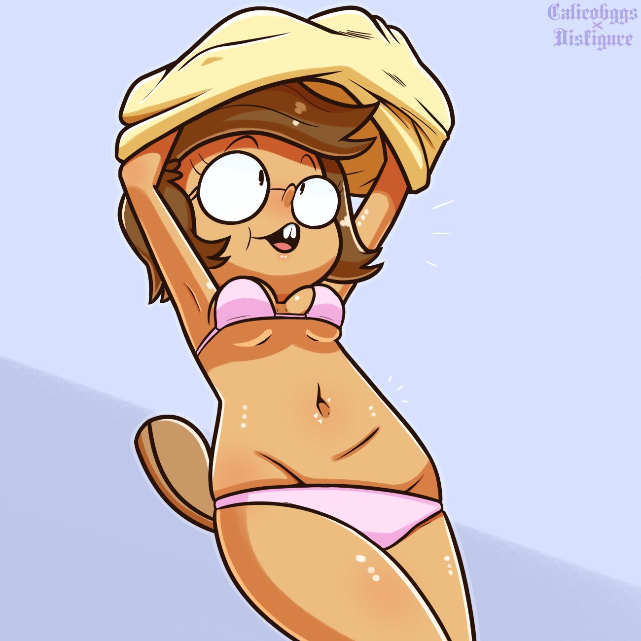 anthro bikini disfigure eileen_roberts female regular_show solo terrible_the_drawfag