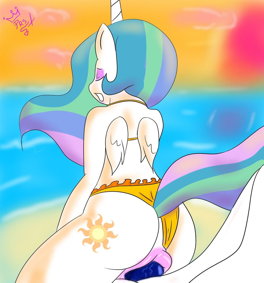 2016 alicorn anal anal_sex animal_anus animal_genitalia animal_penis anthro anthro_penetrated anus ass beach big_butt bikini bikini_aside bikini_bottom bikini_top blue_penis clothed clothing clothing_aside cutie_mark digital_drawing_(artwork) digital_media_(artwork) duo equid equine equine_anus equine_genitalia equine_penis erection eyelashes eyeshadow feathered_wings feathers female female_penetrated floating_hair floating_tail friendship_is_magic fur genitals hair hasbro hi_res horn horse long_hair looking_pleasured makeup male male/female male_on_anthro male_penetrating male_penetrating_female mammal multicolored_hair multicolored_tail my_little_pony open_mouth outside penetration penis pink_anus pink_eyeshadow pony portrait princess_celestia_(mlp) principe_ricardo principericardo puffy_anus rainbow_hair rainbow_tail sand sea seaside sex shaded signature skimpy sky small_wings sunset swimsuit swimwear swimwear_aside three-quarter_portrait unicorn unicorn_horn water white_body white_fur wide_hips wings zoophilia