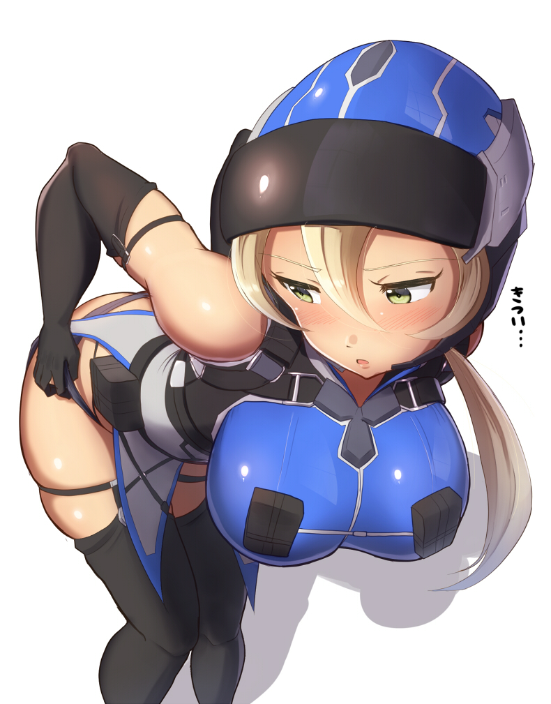 big_breasts big_thighs earth_defense_force front_view maku_ro thick_thighs thighhighs wing_diver