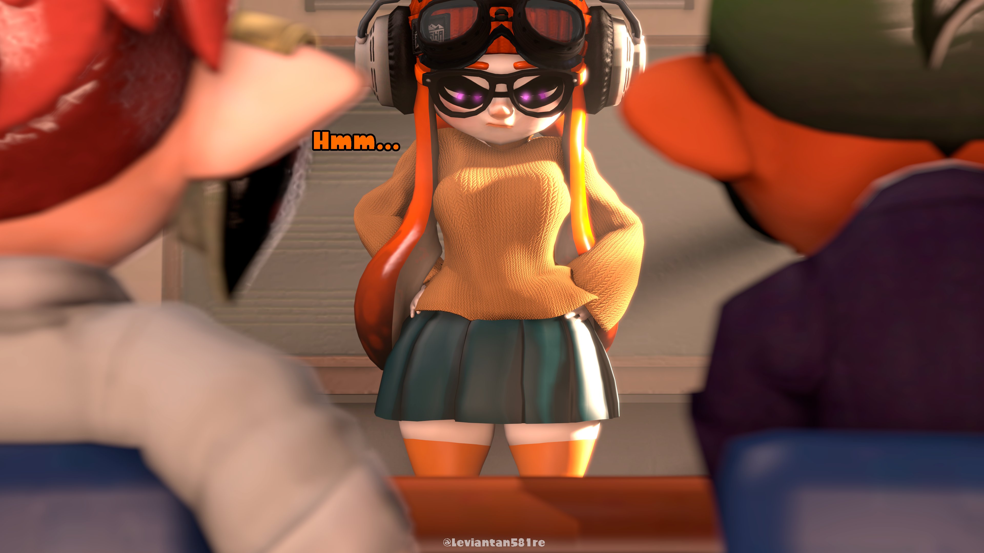 1girls, 2boys, 3d, female, female focus, garry's mod, gmod, inkling, inkling meggy, leviantan581re, male, meggy spletzer, milf, multiple boys, multiple males, sfm, smg4, source filmmaker, splatoon, tagme, threesome, unseen male face