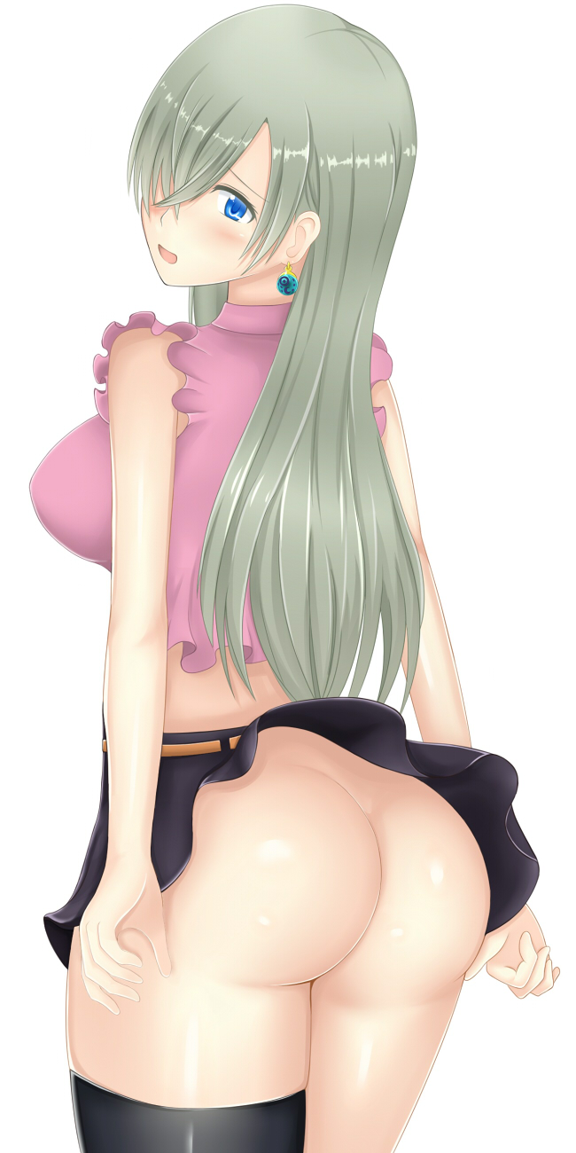 1girls, ass, elizabeth liones, female, female only, nanatsu no taizai, solo, solo female, tagme, the seven deadly sins