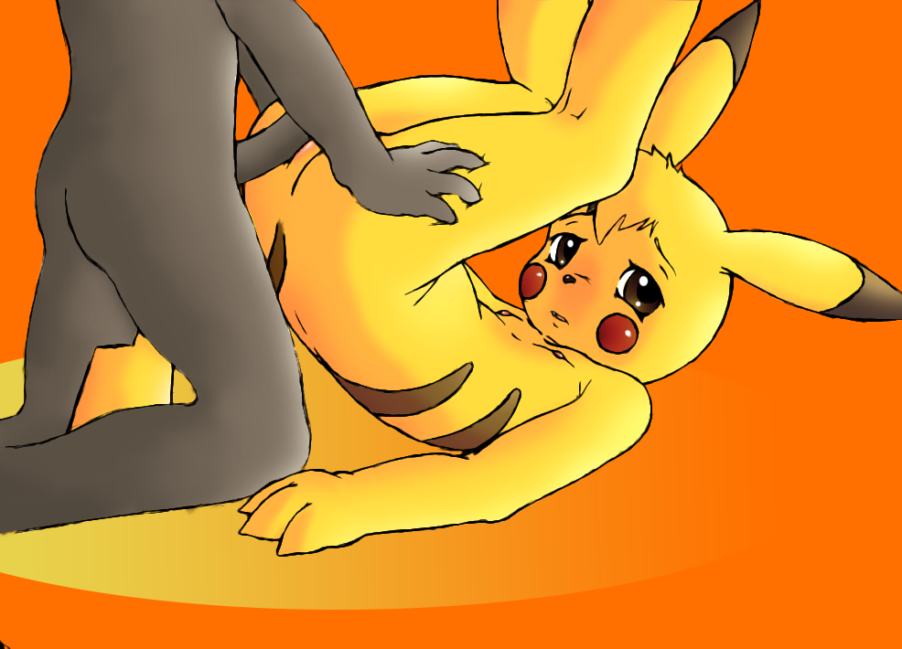 anthro color female flat_chest fur furry human interspecies jader male nintendo nipples nude outercourse penis pikachu pokemon pussyjob side_view tagme vulva