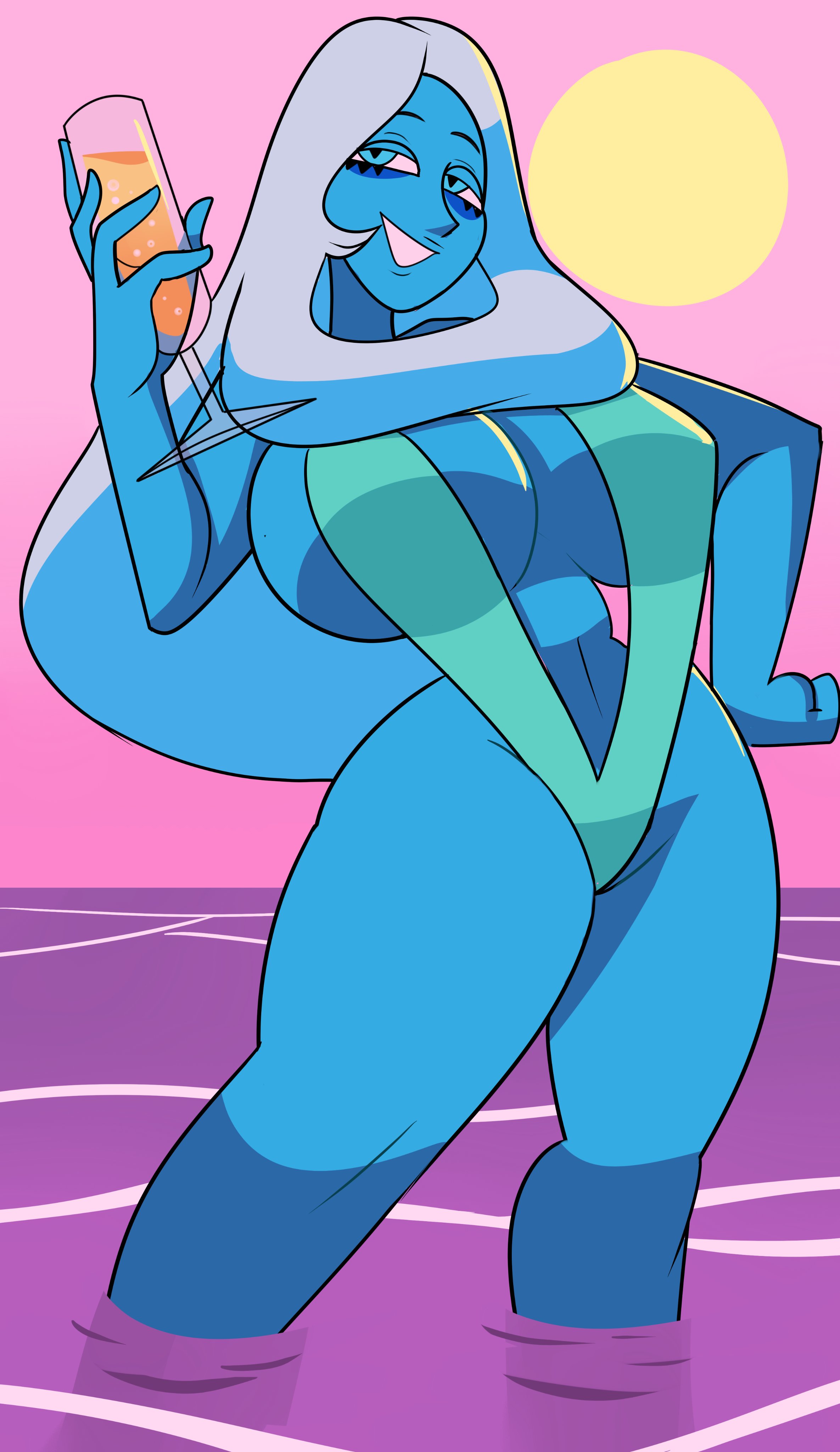 blue diamond (steven universe), cartoon network, diamond (gem), diamond authority, female, gem (species), looking at viewer, steven universe, steven universe future, superspoe, tagme