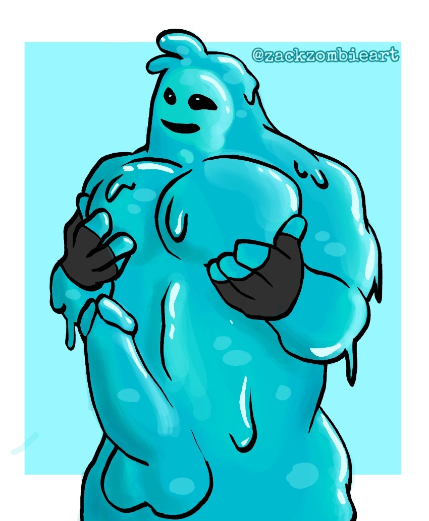 1boy big_pecs big_penis blue_skin fortnite fortnite:_battle_royale gay male_only muscles muscular_male pec_grab rippley rippley_(fortnite) slurp_(fortnite) tagme thick zackzombieart