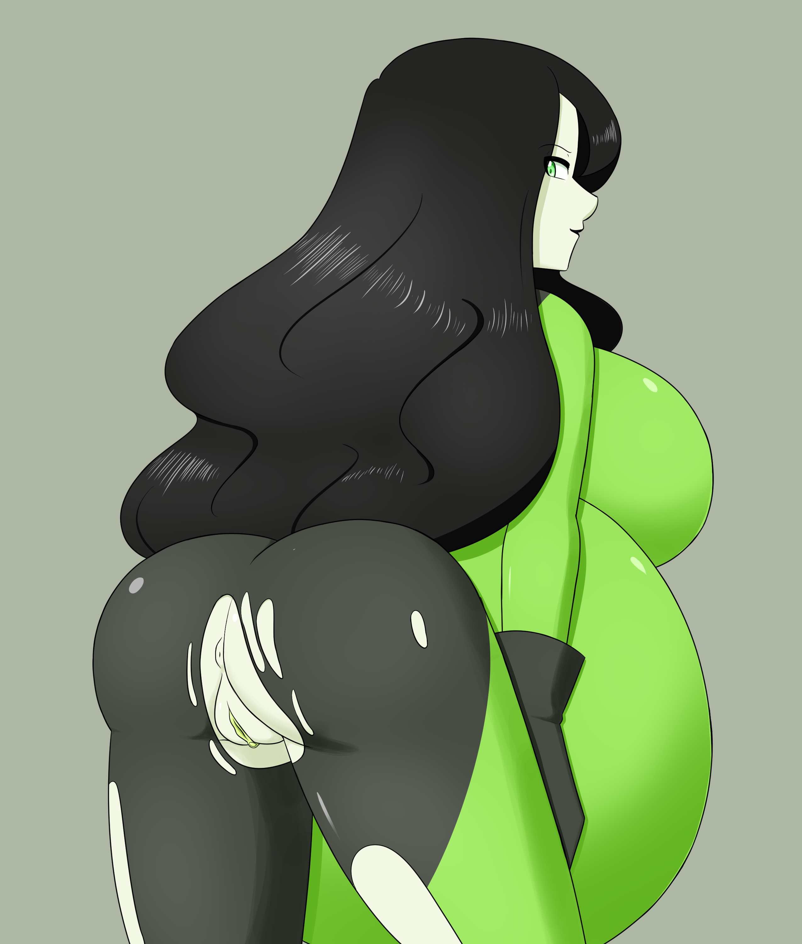 1girls, anus, ass, big ass, disney, disney channel, female, female only, huge belly, hyper belly, hyper pregnancy, kim possible, large ass, pregnant, pussy, ready to pop, shego, solo, superllama, torn clothes