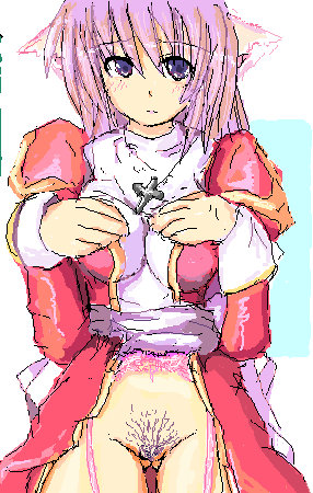 eternalspherex female high_priest lowres oekaki priestess pubic_hair ragnarok_online