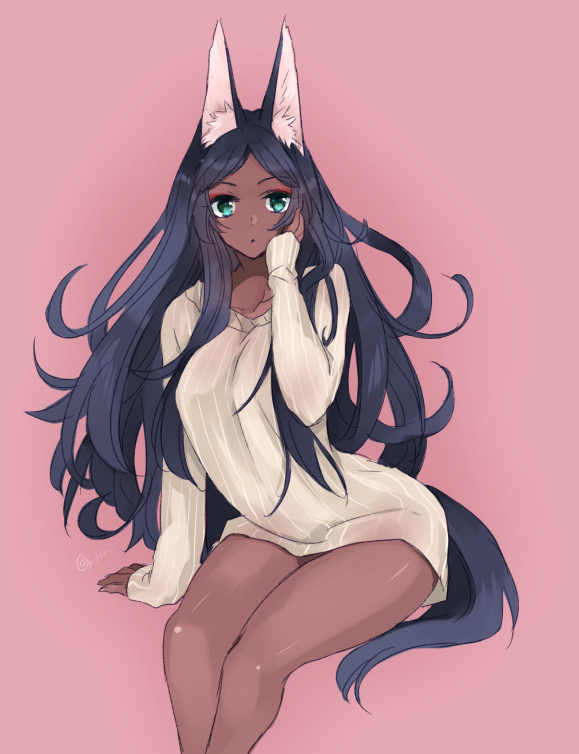 animal ears, artist request, dark skin, fate (series), fate/grand order, female, queen of sheba (fate/grand order), tagme