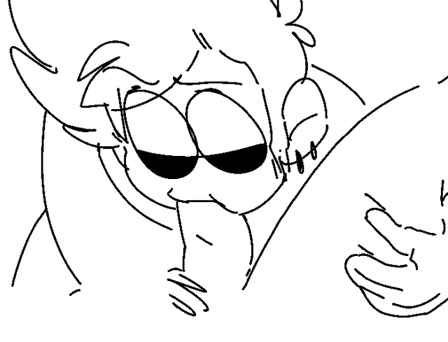 2boys black_sclera blowjob eddsworld gay simple_background tagme tom_(eddsworld) white_background