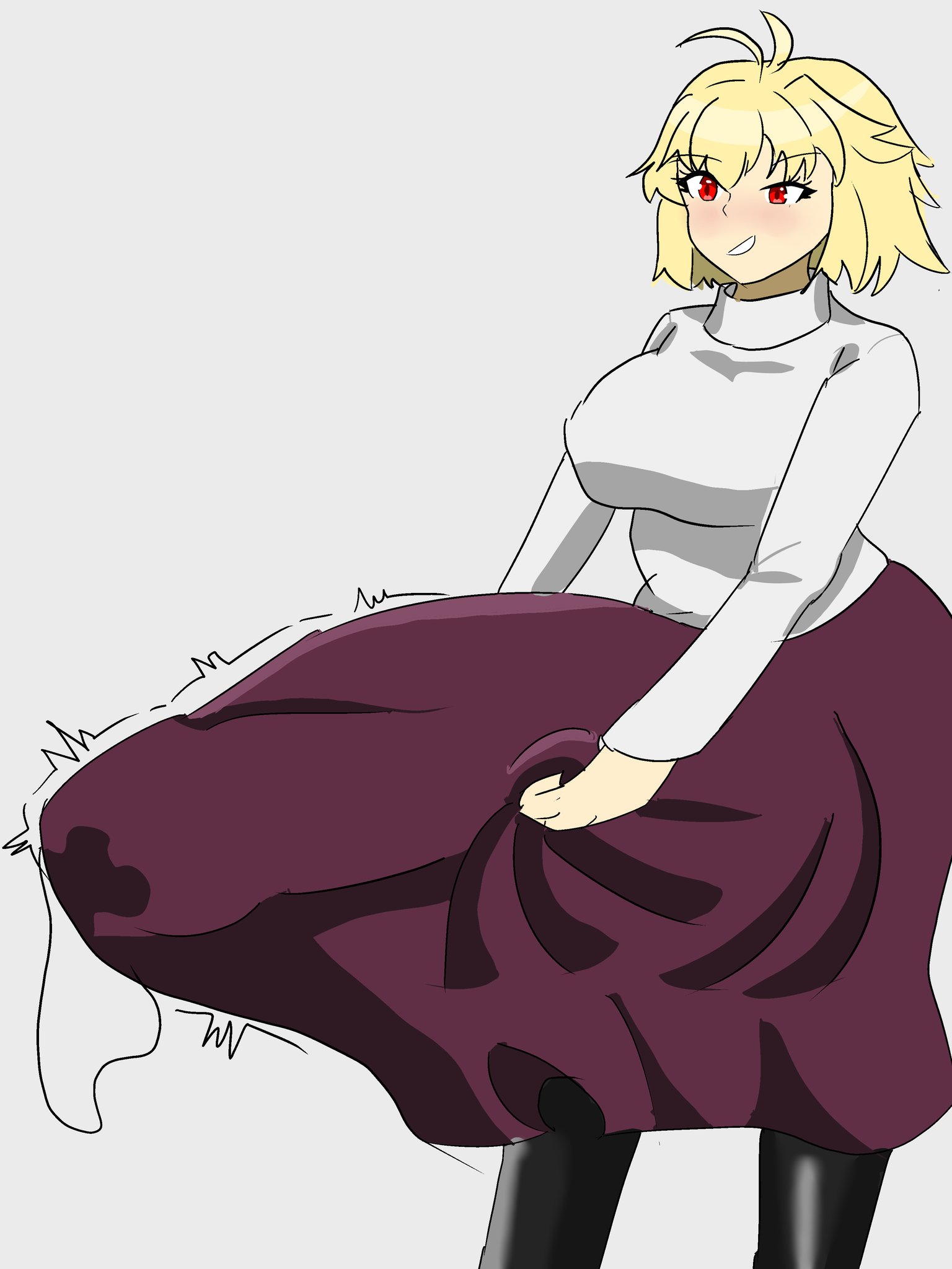  mashing, 1futa, arcueid brunestud, big breasts, big penis, blonde futa, blonde hair, bulge, bulge under clothes, busty, dick, dickgirl, enormous breasts, erect penis, erection, erection under clothes, fapping, fat cock, futa only, futanari, huge breasts, huge cock, large breasts, large penis, mashing, masturbating, masturbation, melty blood arcueid figure (meme), meme, mostly clothed, penis, penis outline, penis under clothes, tsukihime