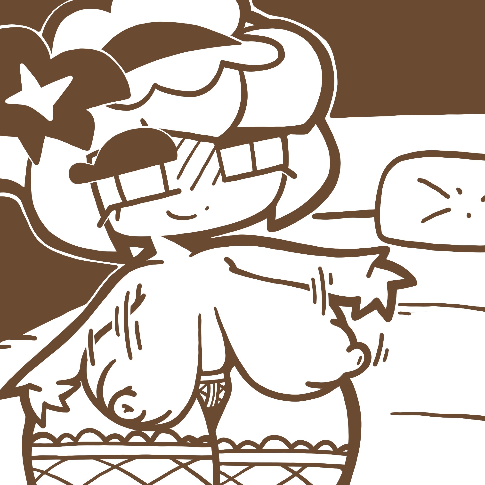 boob drop, breasts, cookie run, cookie run kingdom, female, pumpkin pie cookie, solo, solo female, tungmi9697