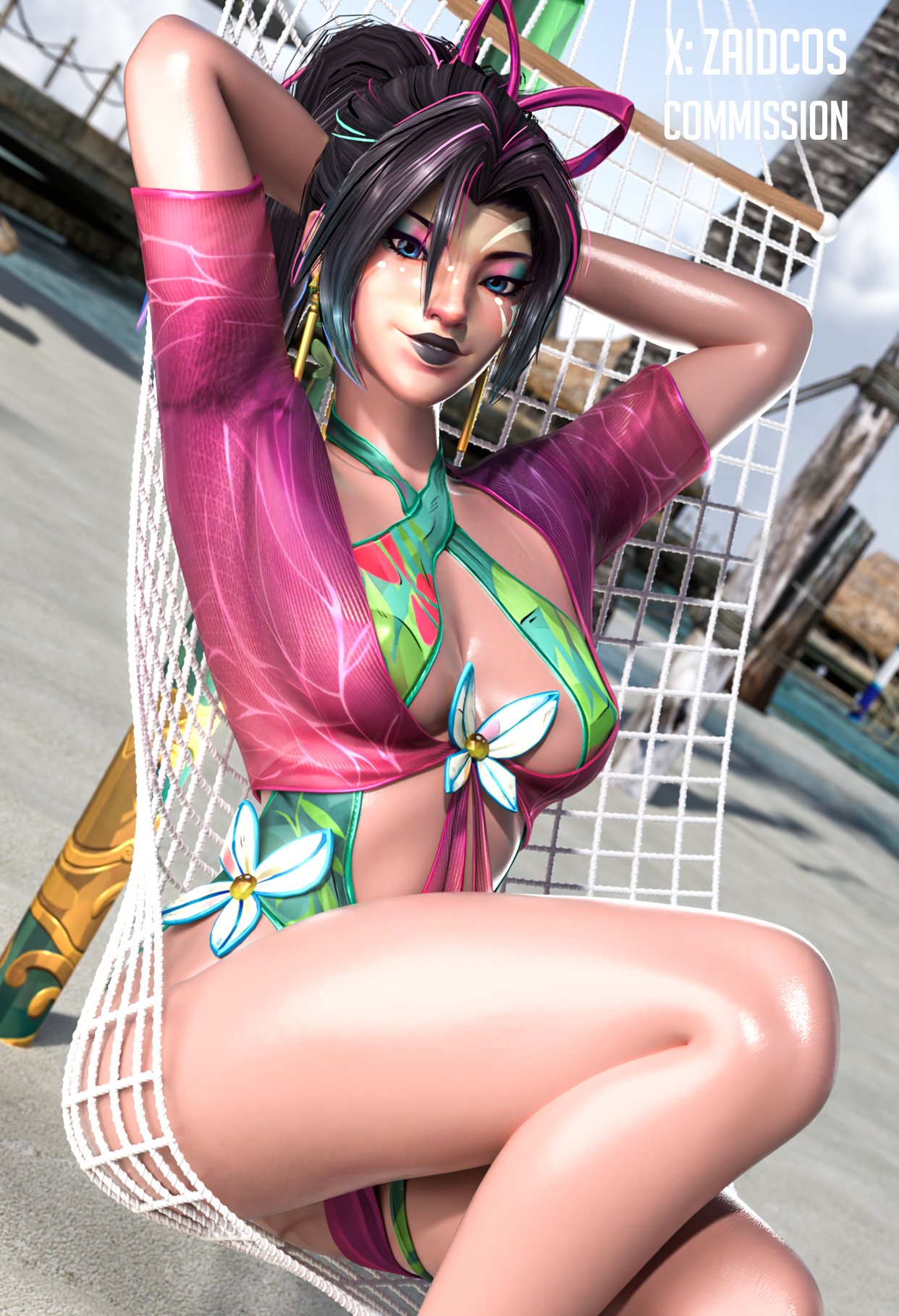 Psylocke (Sai) (Breezy Butterfly) Rule 34 Image