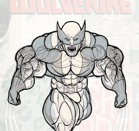 abs bara biceps bulge facial_hair flaccid flexing gloves growth hairy_arms male male_only marvel mask masked masked_male monochrome muscle muscular muscular_arms muscular_legs muscular_male muscular_neck pecs ripped-saurian screaming solo solo_male suit veiny_arms wolverine wolverine_(x-men) x-men