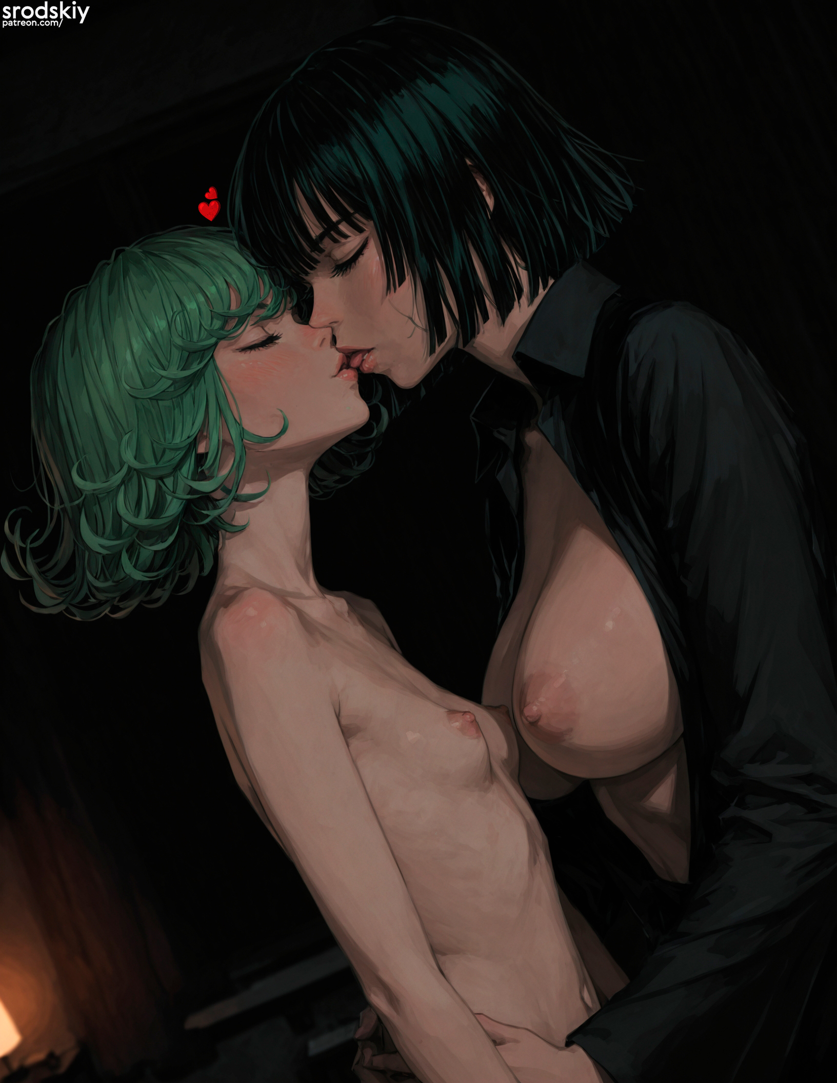 2girls, ai generated, big breasts, different breast sizes, female, female only, from side, fubuki (one-punch man), green hair, hips, horny, horny expression, horny female, hugs, incest, kissing, large breasts, lesbian kiss, lips, mature, mature body, mature female, multiple girls, naked, naked female, naughty face, nipples, nude, nude female, one-punch man, perky breasts, perky nipples, seductive, sexy, sexy body, sexy female, sexy pose, short hair, side view, sister and sister, sisters, srodskiy, tagme, tatsumaki, thin female, thin waist, tiny waist, vulgar, young, young female, younger female, yuri