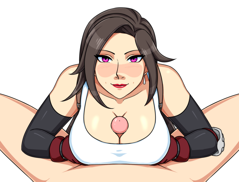 1boy1girl 1girls breasts color colored female final_fantasy final_fantasy_vii paizuri square_enix tagme tifa_lockhart town_of_passion unknown_artist unknown_character