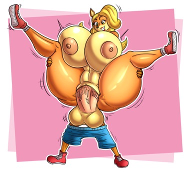 alternate_version_available big_balls big_penis blonde_hair boxers boxers_down crash_(series) crash_bandicoot furry huge_breasts huge_cock larger_female lifted male/female misterunknowno1 orange_body pants_down penis red_footwear red_sneakers reverse_upright_straddle sex size_difference small_but_hung small_dom_big_sub smaller_male sneakers spread_legs stand_and_carry_position straight stretched_pussy tawna_bandicoot top_heavy_penis wet_pussy wide_penis