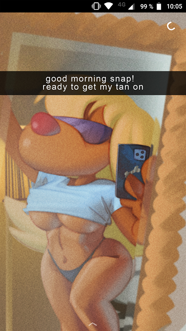 anthro authorialnoice big_breasts brain_(inspector_gadget) breasts busty english_text female female_only furry genderswap glasses hourglass_figure inspector_gadget purple-tinted_eyewear selfie smooth_skin snapchat sunglasses tinted_eyewear underboob visor wide_hips