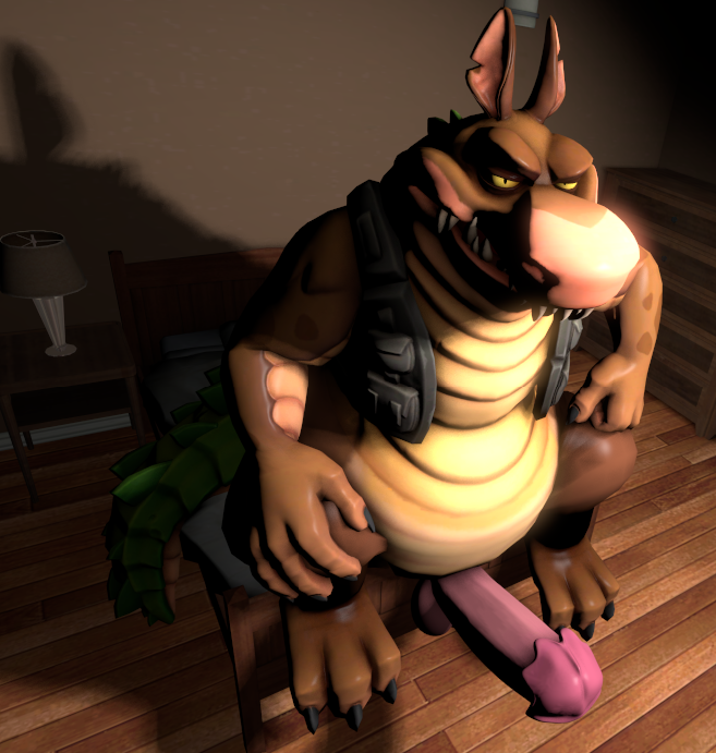 2021 3d 3d_(artwork) activision anthro balls big_balls big_penis canid canine canis clothing crash_(series) crocodilian digital_media_(artwork) dingo dingodile genitals humanoid_genitalia humanoid_penis hybrid looking_at_viewer male male_only mammal marsupial naughty_face overweight penis pinup plentyregrets96 pose raised_arm reptile scalie sitting solo thick_tail topwear vest video_games