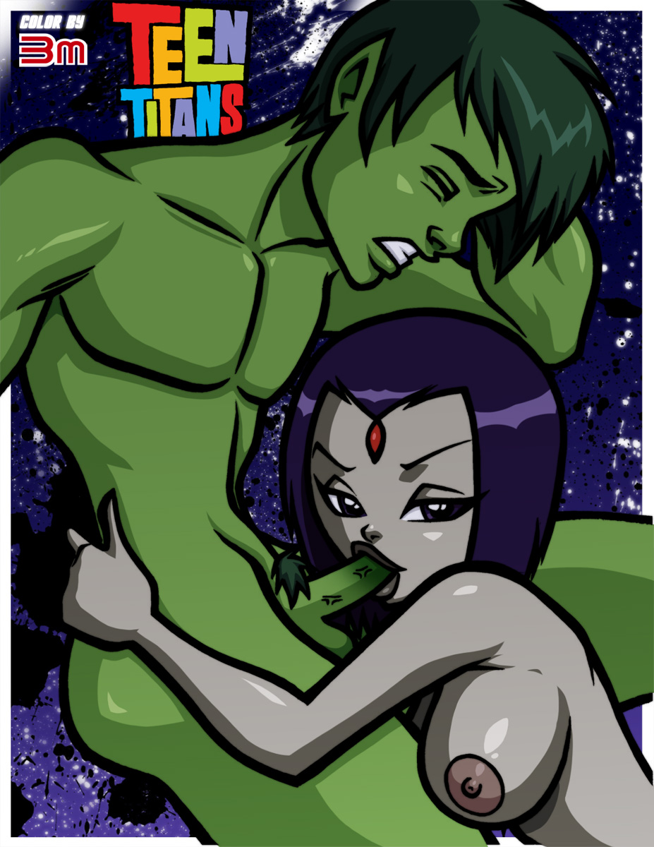 1boy 31indm4ster anya_uribe assesina beast_boy catsmeow dc dc_comics dcau female hetero puberty pubes pubic_hair rachel_roth raven_(dc) straight_hair teen_titans