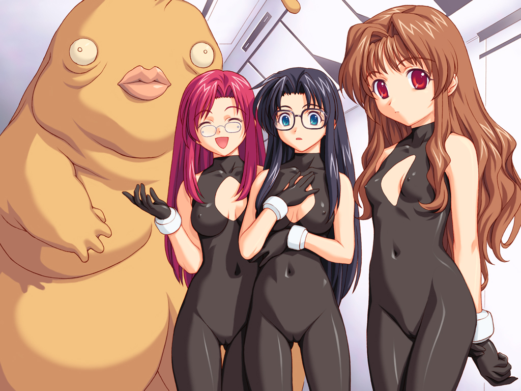 clothing erect_nipples erect_nipples_under_clothes glasses kazami_mizuho medium_breasts morino_ichigo onegai_teacher read_or_die small_breasts yomiko_readman