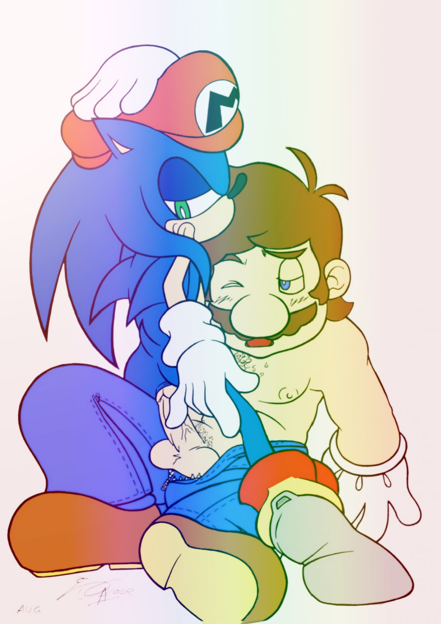 2008 anthro anthro_male anthro_penetrated blue_fur color colored death_battle furry gay gay_sex gloves gloves_on hat hedgehog human human_male human_on_anthro human_penetrating human_penetrating_anthro human_penetrating_male interspecies interspecies_yaoi male_only mammal mario mario_(series) mustache nintendo rainbow rockgaara rule_34_(paheal) sega sonic_(series) sonic_the_hedgehog sonic_the_hedgehog_(series) straight_hair super_mario_bros. white_background white_gloves yaoi