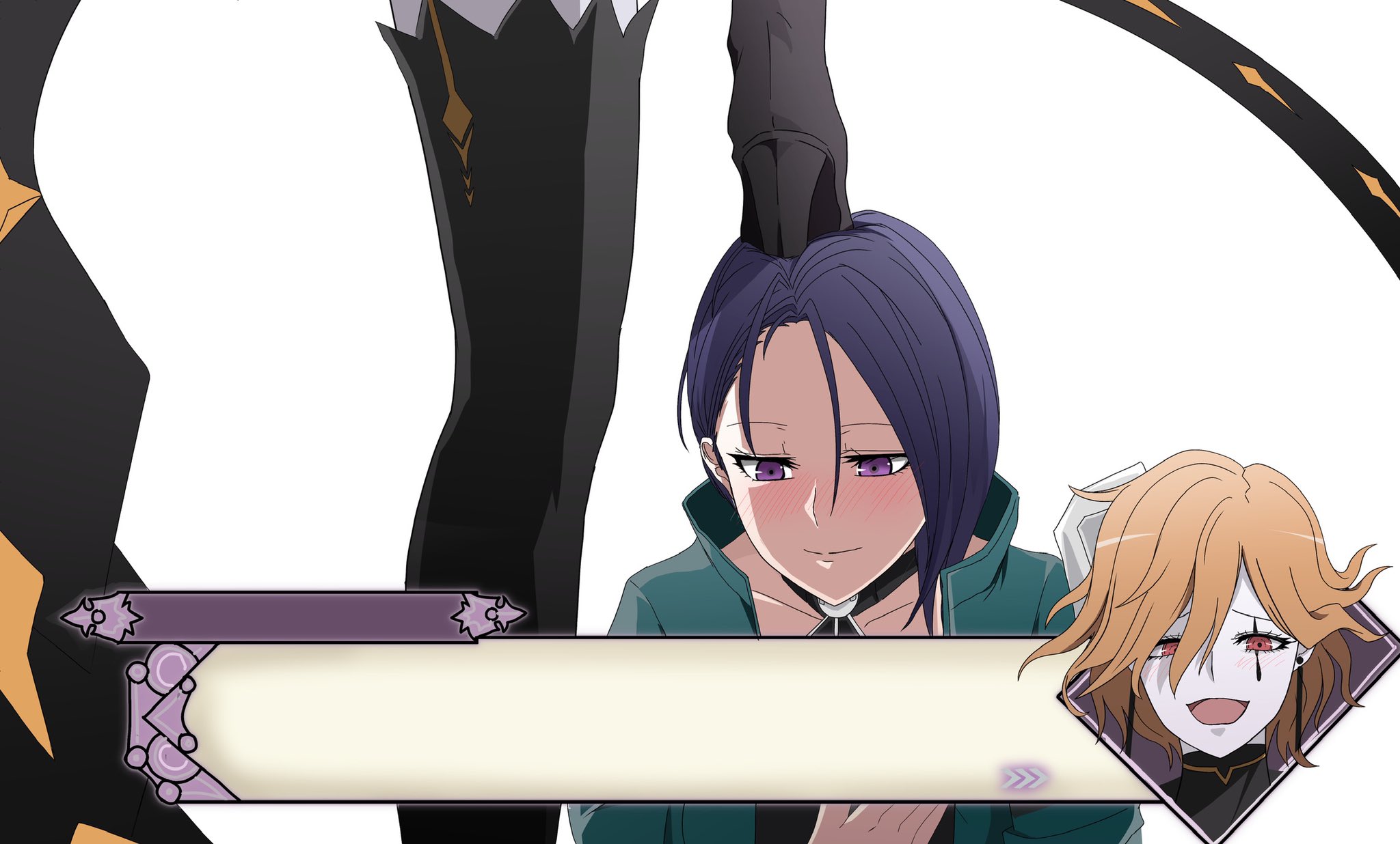 2girls, alternate version available, bad end, big smile, blue eyes, blue hair, blush, blushing, boot fetish, boots, brainwashing, confident, corruption, defeated, domination, enemy conversion, female, female only, femdom, femsub, fire emblem, fire emblem: three houses, foot fetish, foot focus, footwear, happy, headshot portrait, high heel boots, hypnosis, kneeling, kronya (fire emblem), lezdom, lezsub, makeup, mind control, multiple females, multiple girls, no text version, orange hair, pale skin, shamir nevrand, smile, smiling, smug, stepped on, stepping on female, submission, submissive, submissive female, tagme, text box, wide smile, yuri, ze r0 ze r0