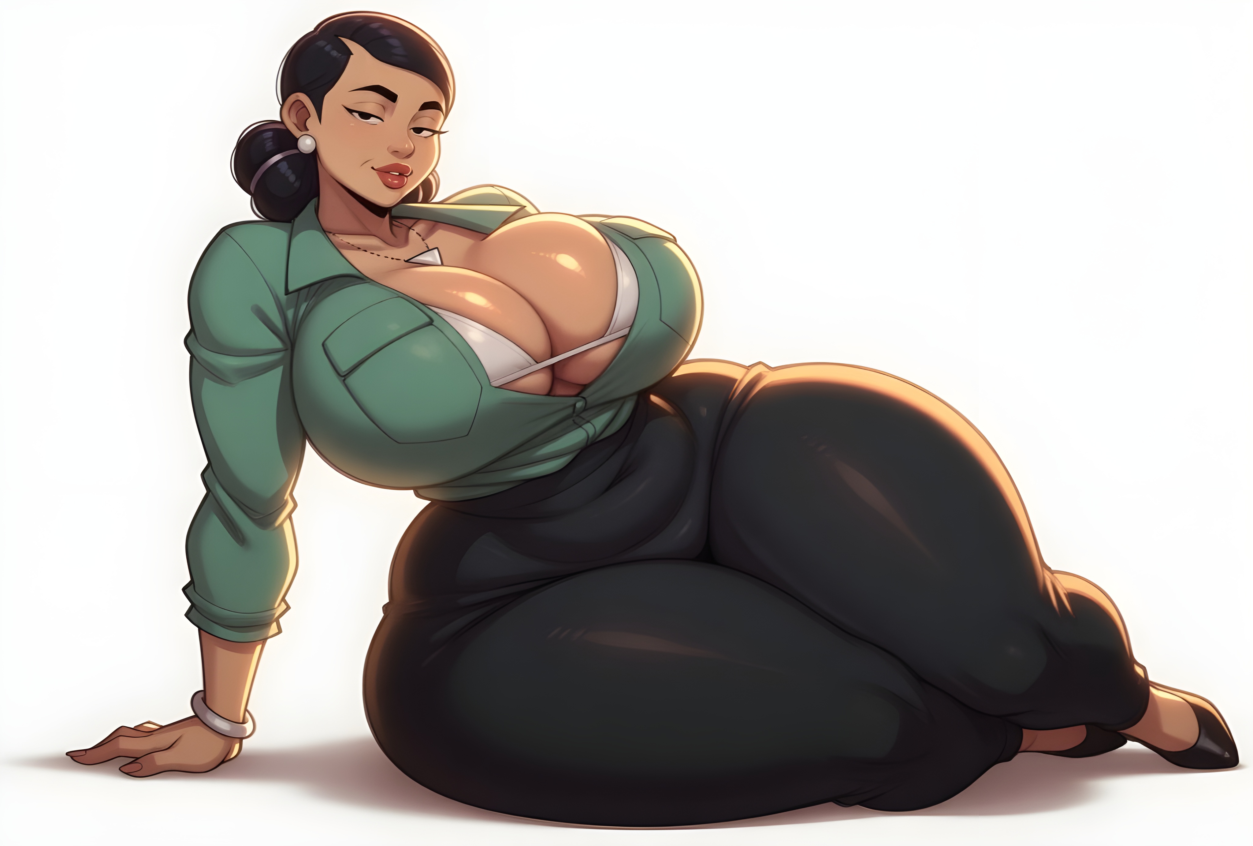 , 1female, 1girl, 1girls, ai generated, ass, big ass, big breasts, big butt, brasil louco, breasts, bubble ass, bubble butt, chubby, chubby female, clothed, clothed female, curvaceous, curvy, curvy body, curvy figure, cute, debbie grayson, dominant, dominant female, fat ass, fat butt, fat female, female only, fully clothed, human, human female, human only, invincible, invincible (tv series), large ass, large breasts, looking at viewer, mature, mature female, mature woman, milf, milf body, seducing, seducing viewer, seductive, seductive look, seductive smile, sexy, sexy body, sexy pose, simple background, solo, solo female, solo focus, tagme, thick ass, thick body, thick butt, thick thighs, voluptuous, voluptuous body, voluptuous female, white background