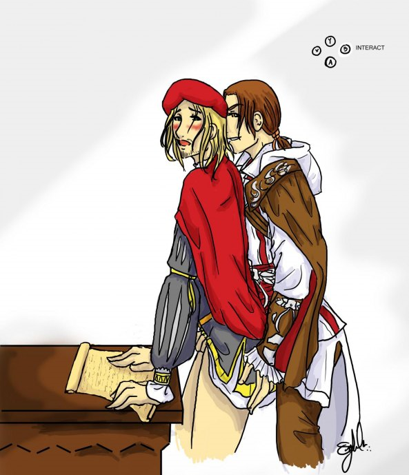 assassin's_creed:_brotherhood assassin's_creed:_revelations assassin's_creed_(series) assassin's_creed_ii ezio_auditore_da_firenze gay leonardo_da_vinci_(assassin's_creed) male_only ubisoft yaoi