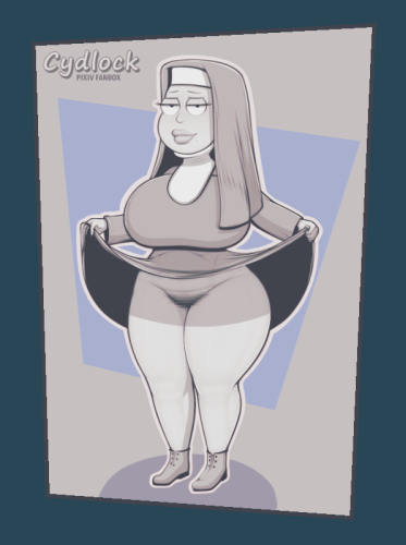 american dad, big breasts, breasts, curvy figure, cydlock, female, francine smith, milf, nun