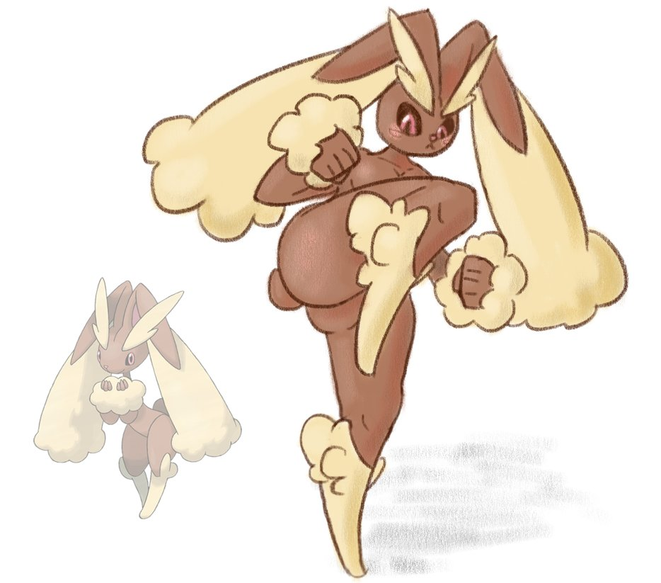 big_ass big_thighs furry lopunny pokemon pokemon_(species) ready_for_battle