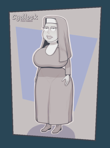 american dad, big breasts, breasts, curvy figure, cydlock, female, francine smith, milf, nun