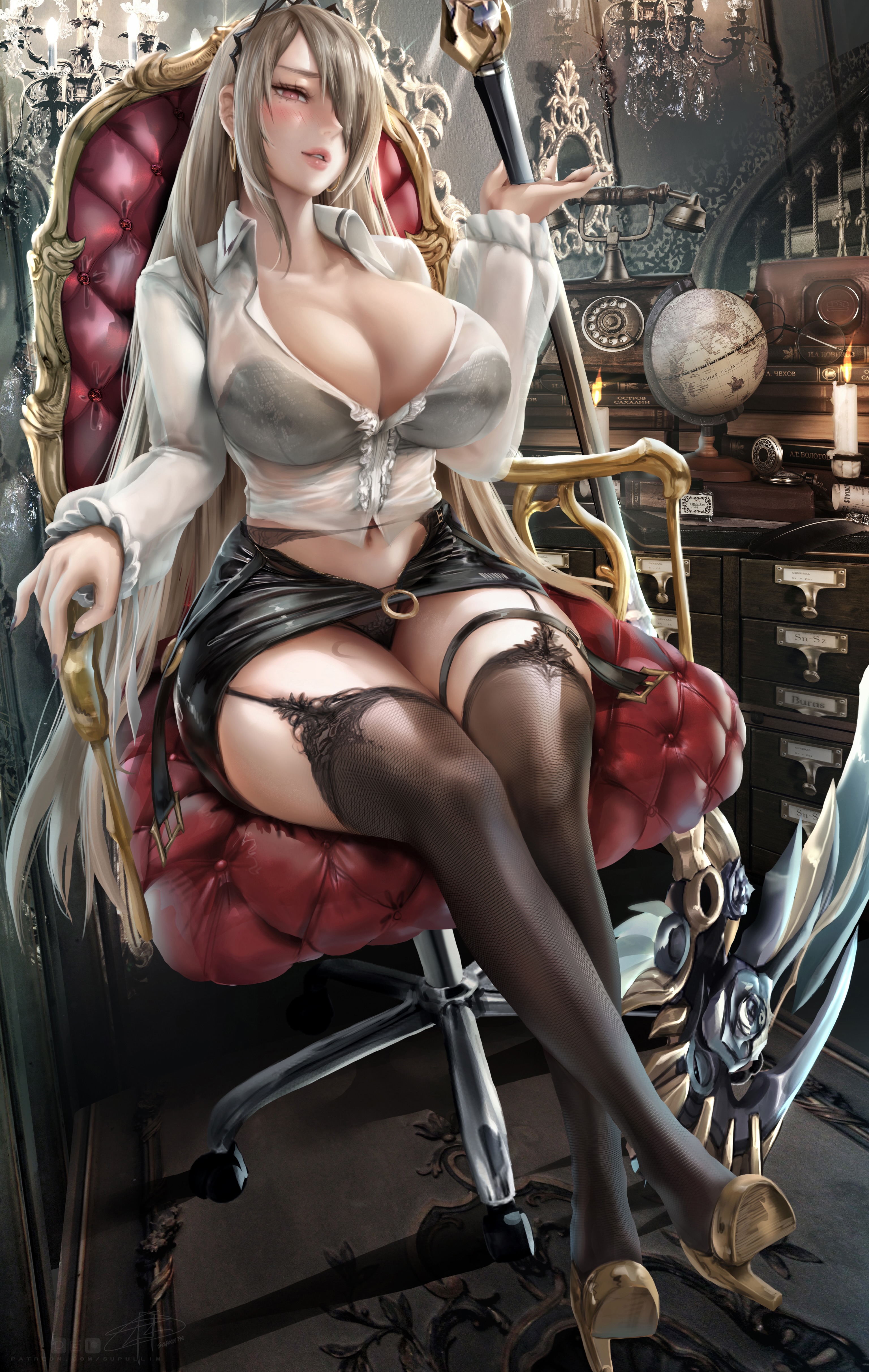 benghuai xueyuan, big breasts, breasts, female, honkai impact, rita rossweisse, supullim, wet clothes