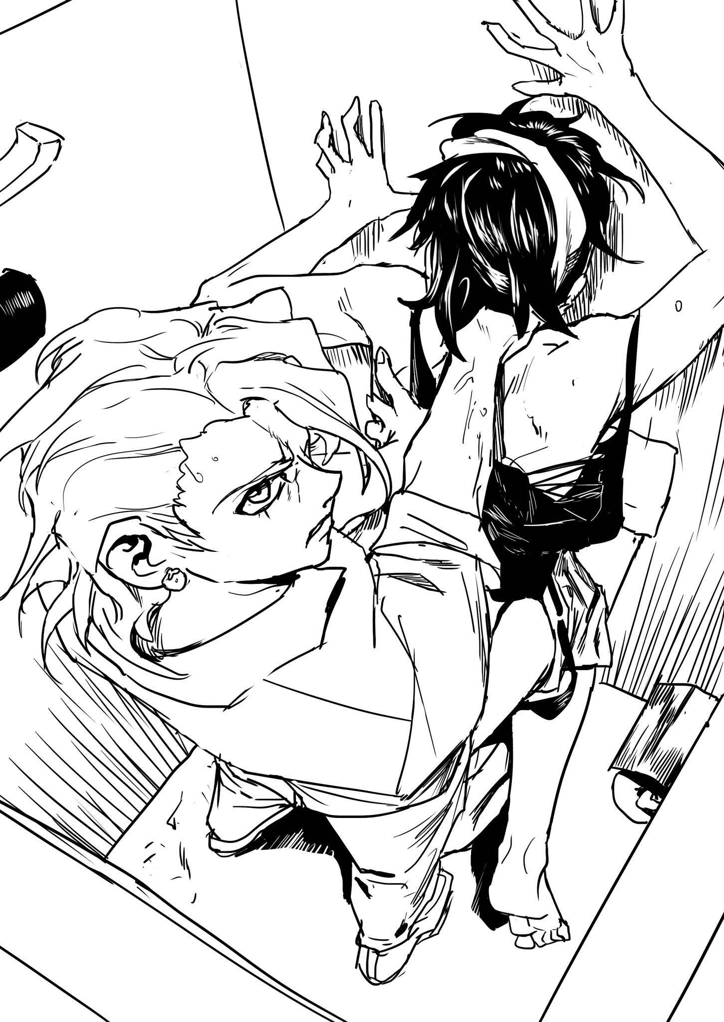 2boys, bathroom, gay, jojo's bizarre adventure, male, male only, male/male, narancia ghirga, pannacotta fugo, sex, vento aureo, yaoi