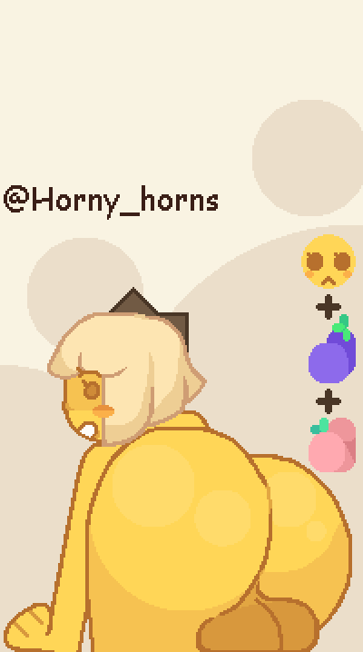 1futa aliasing back back_view backsack balls bent_over big_ass big_balls big_butt blonde_hair emoji emoji_(race) from_behind futa_only futanari horny_horns huge_ass humanoid looking_back nude presenting presenting_ass self_upload solo thick_thighs wide_hips yellow_body yellow_skin