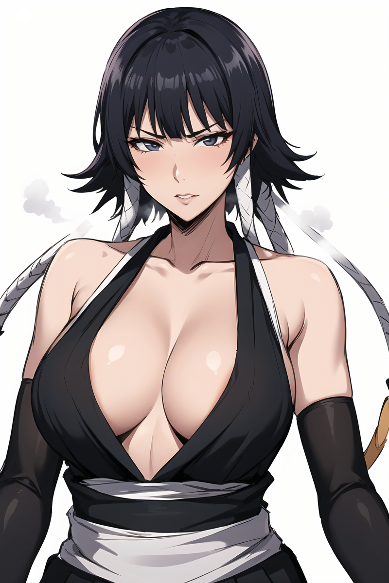 1girls, ai generated, bleach, female, light skin, light-skinned female, soifon, sui-feng, tagme